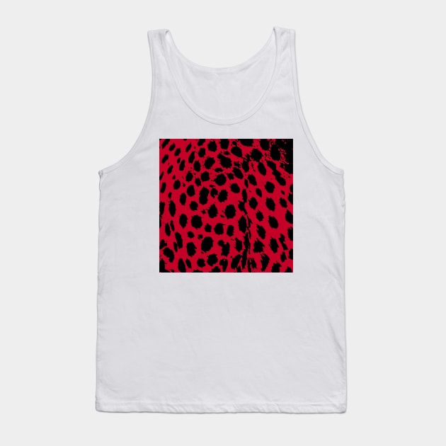 Cheetah Red Tank Top by BlakCircleGirl